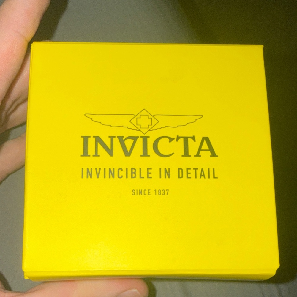Invicta Bright Yellow Watch Box